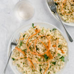 pearl couscous with ribboned carrots