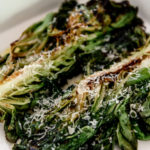 grilled lettuce with parmesan cheese