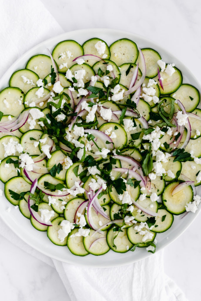 zucchini salad with fresh herbs