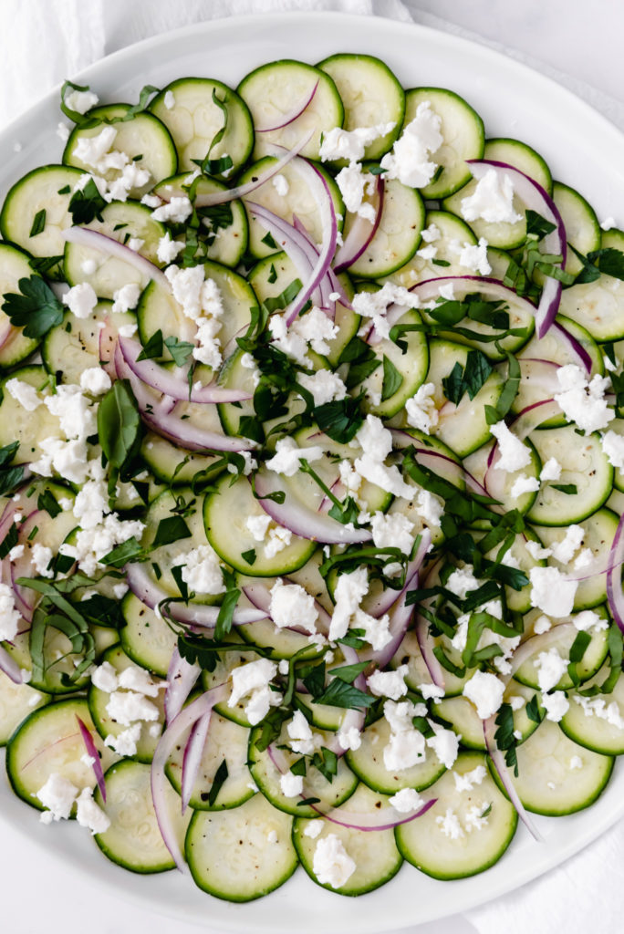 zucchini salad with fresh herbs