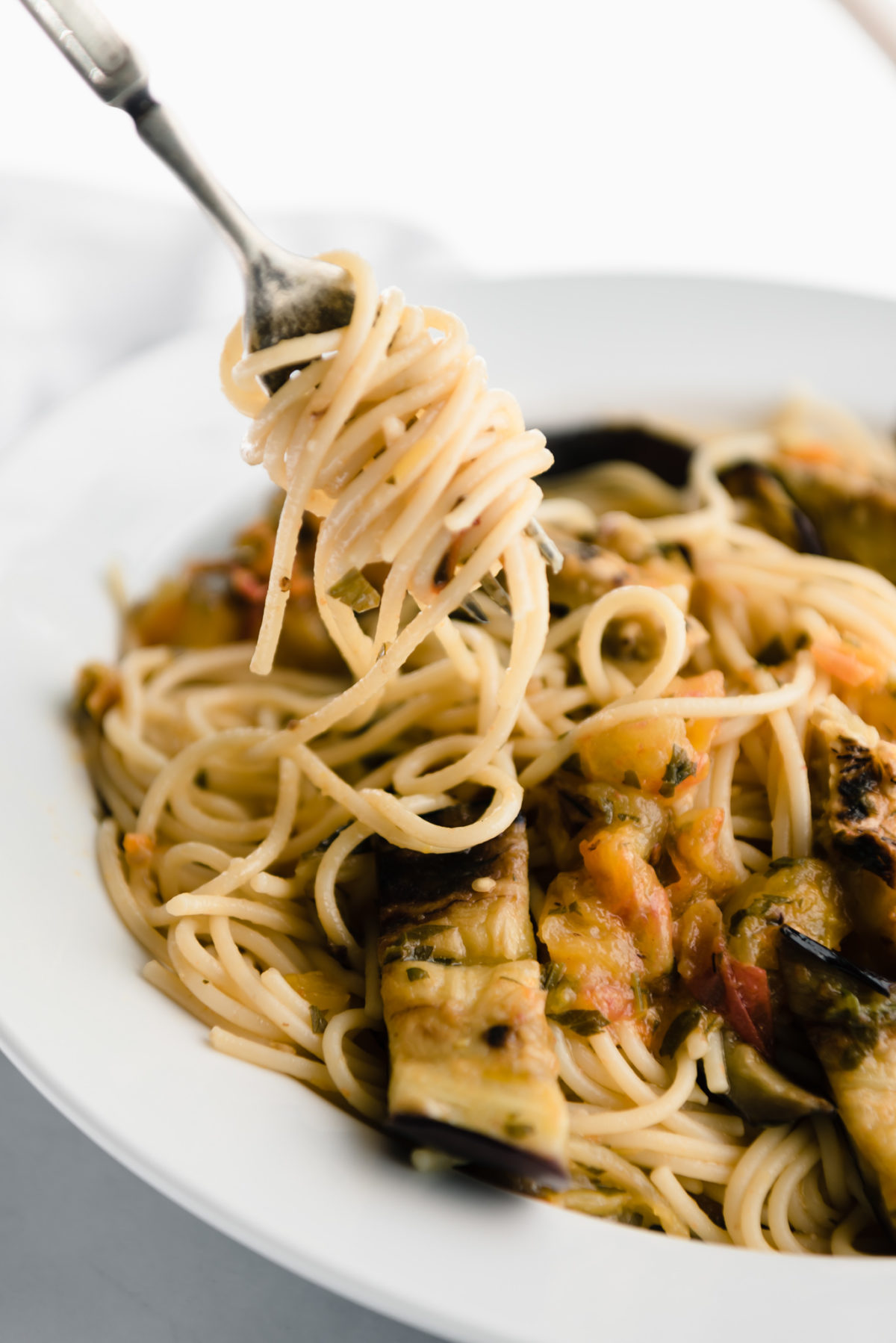 Eggplant Spaghetti - GROWING WITH GERTIE